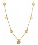 Flat Bead Necklace With Swarovski