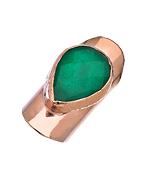 Rose Gold And Jade Nima Ring