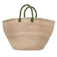 Max Studio Woven Tote-camel / Lime