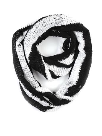 Paula Bianco Striped Infinity Scarf