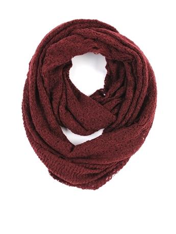 Paula Bianco Frayed Infinity Scarf In Tawny