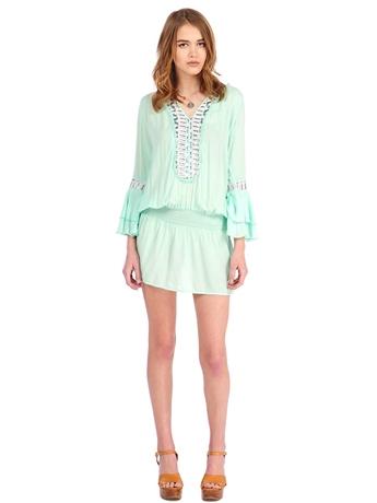 Surf Gypsy By Vintage Havana Embellished Open Back Cover Up