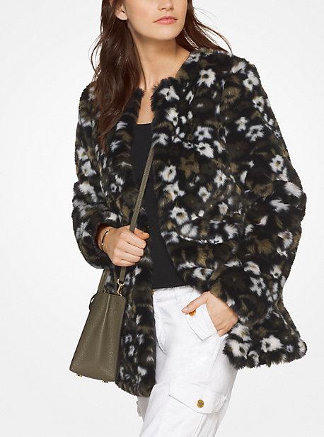 Michael Michael Kors Floral Faux-fur Jacquard Jacket