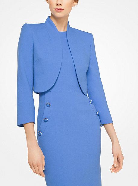 Michael Kors Collection Stretch Boucle-crepe Bolero Jacket