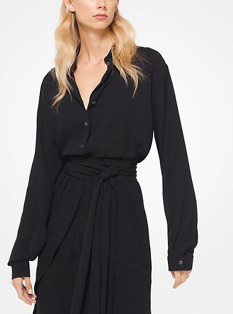 Michael Kors Collection Silk-georgette Shirt