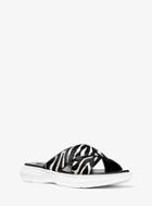 Michael Kors Collection Daphne Zebra Calf Hair Slide