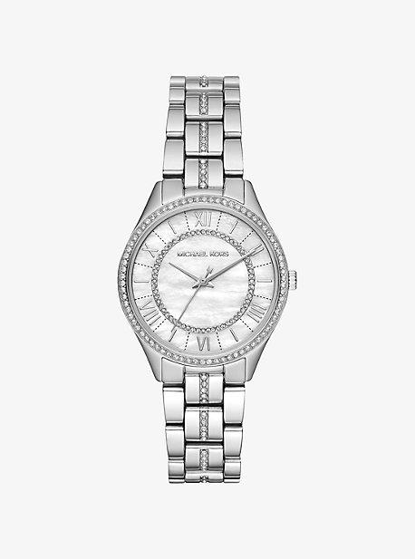 Michael Kors Mini Lauryn Pave Silver-tone Watch