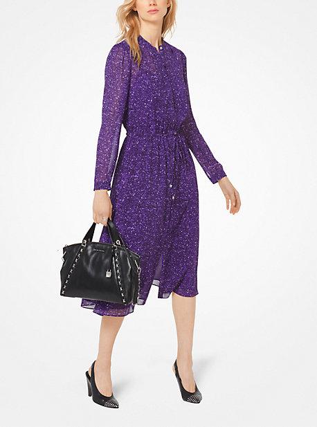 Michael Michael Kors Tweed Georgette Shirtdress