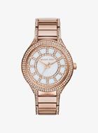 Michael Kors Kerry Pave Rose Gold-tone Watch