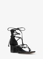 Michael Kors Collection Ayres Lace-up Leather Sandal