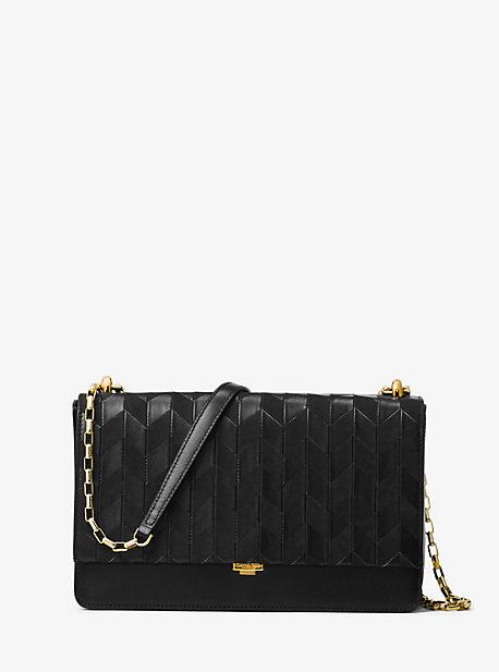 Michael Kors Collection Yasmeen Medium Applique Leather Shoulder Bag