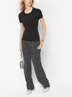 Michael Michael Kors Dot-studded Short-sleeve Sweater