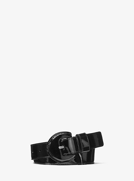 Michael Kors Collection Patent Calf Leather Belt