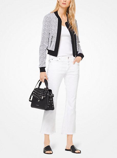 Michael Michael Kors Floral Jacquard Bomber Jacket