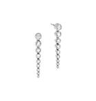 Michael Kors Crystal Silver-tone Drop Earrings