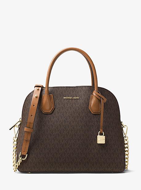 Michael Kors Studio Mercer Large Logo Dome Satchel
