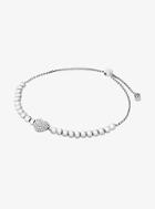 Michael Kors Pave Silver-tone Heart Slider Bracelet