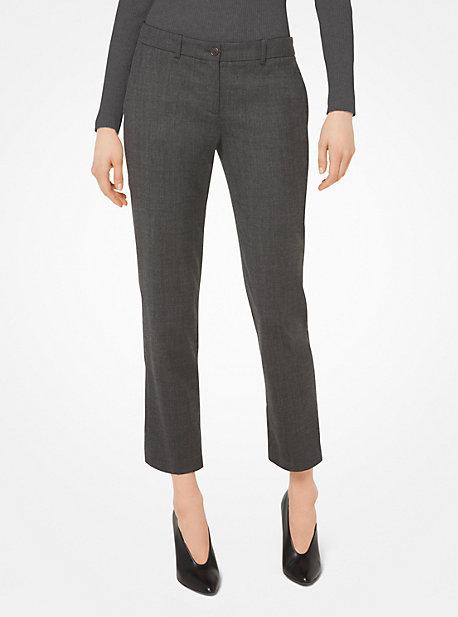 Michael Kors Collection Samantha Stretch Tropical-wool Pants