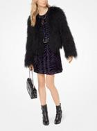Michael Michael Kors Long-hair Mongolian Fur Coat