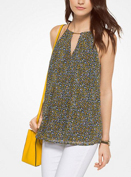 Michael Michael Kors Floral Chiffon Top