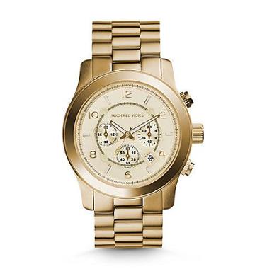 Michael Kors Watches: Runway Oversized Gold Stainless Steel Watch