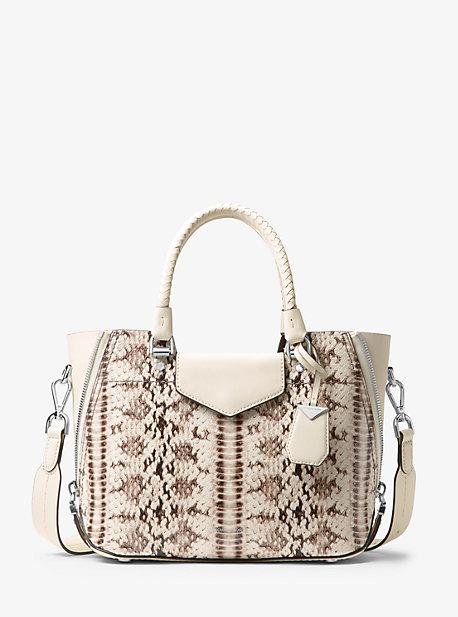 Michael Michael Kors Blakely Embossed Leather Satchel