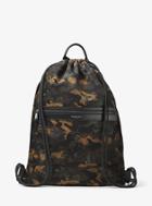 Michael Kors Mens Kent Camouflage Nylon Drawstring Backpack