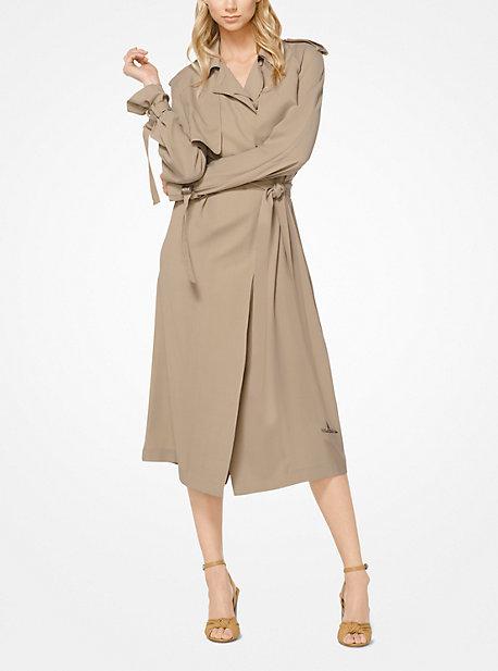 Michael Kors Collection Silk-georgette Trench Dress