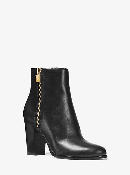 Michael Michael Kors Margaret Leather Ankle Boot