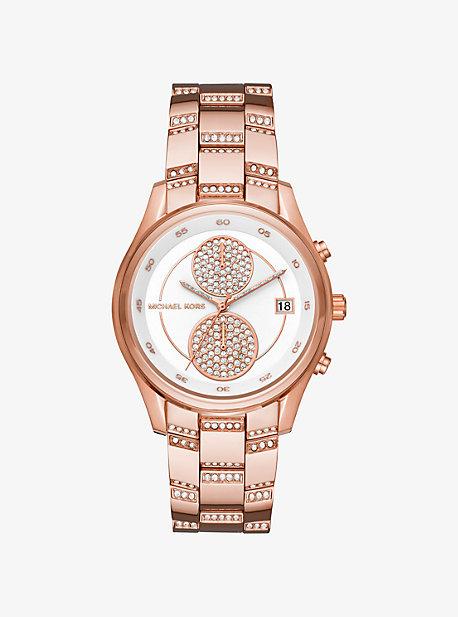 Michael Kors Briar Pave Rose Gold-tone Watch