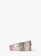 Michael Michael Kors Metallic Leather Belt