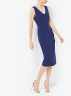 Michael Kors Collection Double-face Silk And Wool Sheath Dress