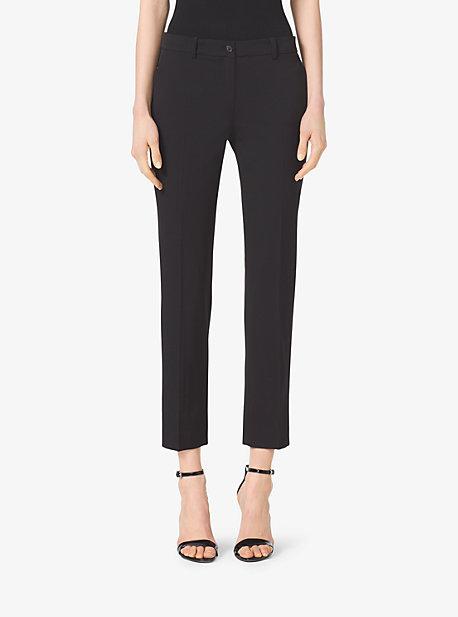 Michael Kors Collection Samantha Stretch Wool-gabardine Pants