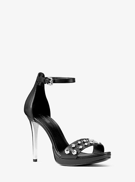 Michael Michael Kors Hutton Studded Leather Sandal