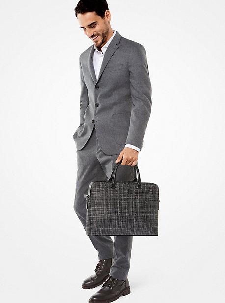 Michael Kors Mens Stretch-flannel Blazer