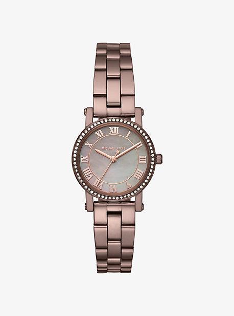 Michael Kors Petite Norie Pave Sable-tone Watch