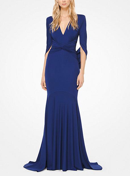 Michael Kors Collection Draped Stretch Matte-jersey Gown
