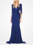Michael Kors Collection Draped Stretch Matte-jersey Gown