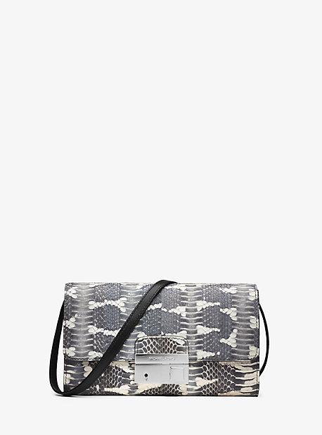 Michael Kors Collection Gia Clutch With Lock