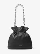 Michael Kors Collection Lenox Leather Chain Hobo
