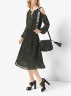 Michael Michael Kors Peekaboo Tweed-print Chiffon Dress