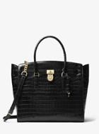 Michael Michael Kors Hamilton Embossed-leather Weekender