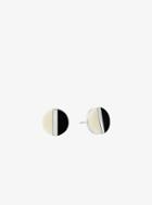 Michael Kors Silver-tone Color-block Stud Earrings
