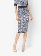 Michael Kors Collection Floral-embroidered Stretch-viscose Pencil Skirt