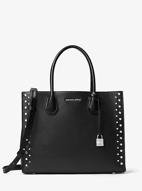 Michael Michael Kors Mercer Large Studded Leather Tote