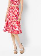 Michael Kors Collection Sequined Floral Jacquard Trumpet Skirt