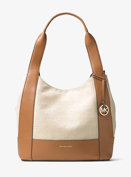 Michael Michael Kors Marlon Large Canvas And Leather Tote