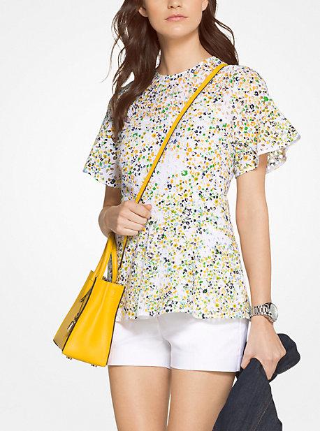 Michael Michael Kors Floral Eyelet Cotton Top