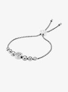 Michael Kors Cubic Zirconia Silver-tone Slider Bracelet