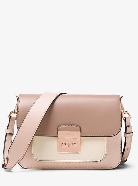 Michael Michael Kors Sloan Editor Color-block Leather Shoulder Bag